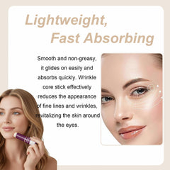 DreamCatching Calcium Multi Balm Stick applied to neck for subtle firming and moisture.