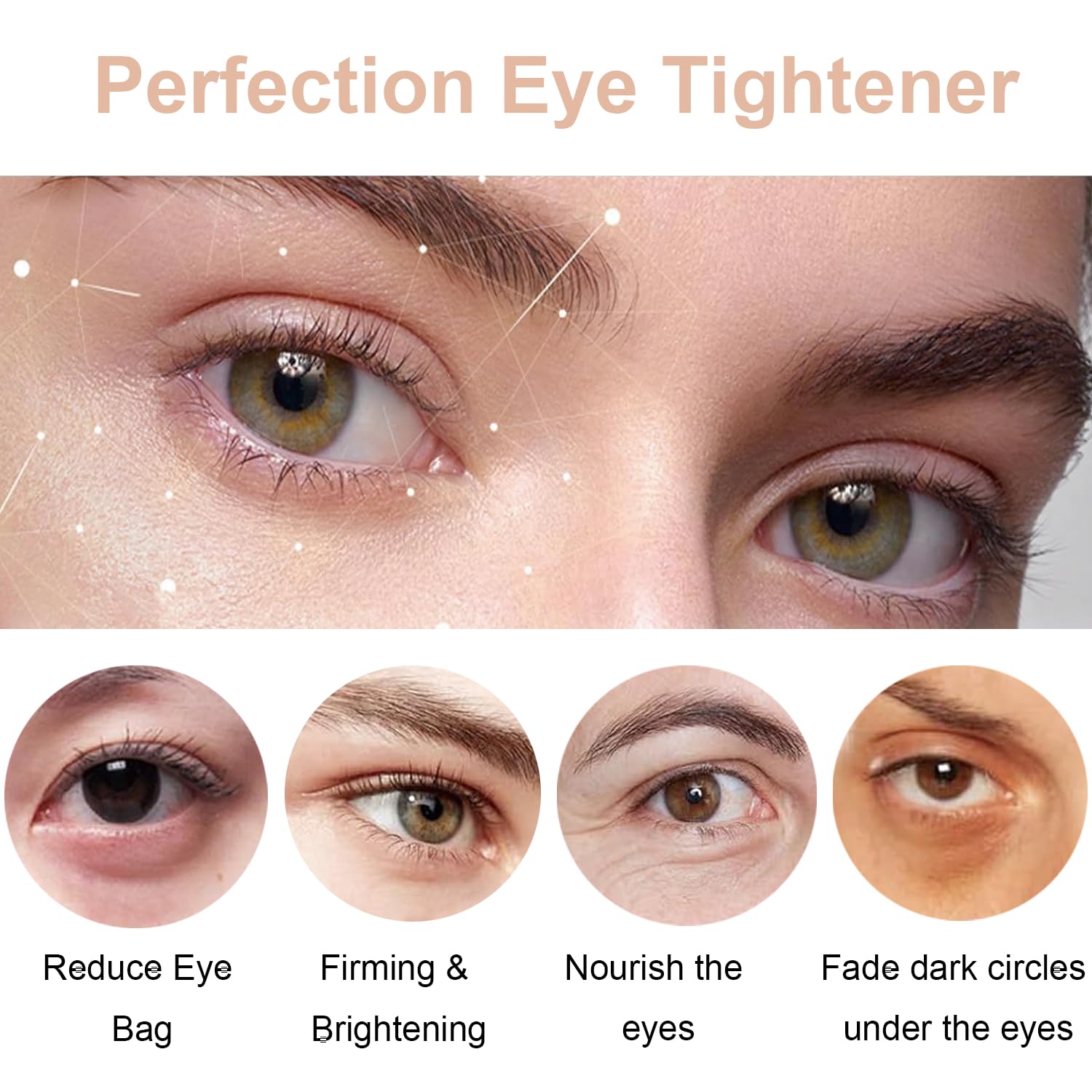 DreamCatching Perfection Eye Tightener brush demonstrates hygienic, precise application around the eye area.