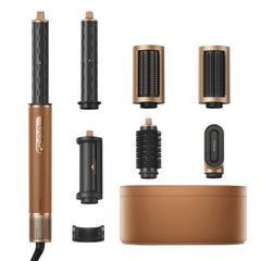 DREAME AirStyle Pro 7-in-1 with attachments shows versatile at-home styling options.