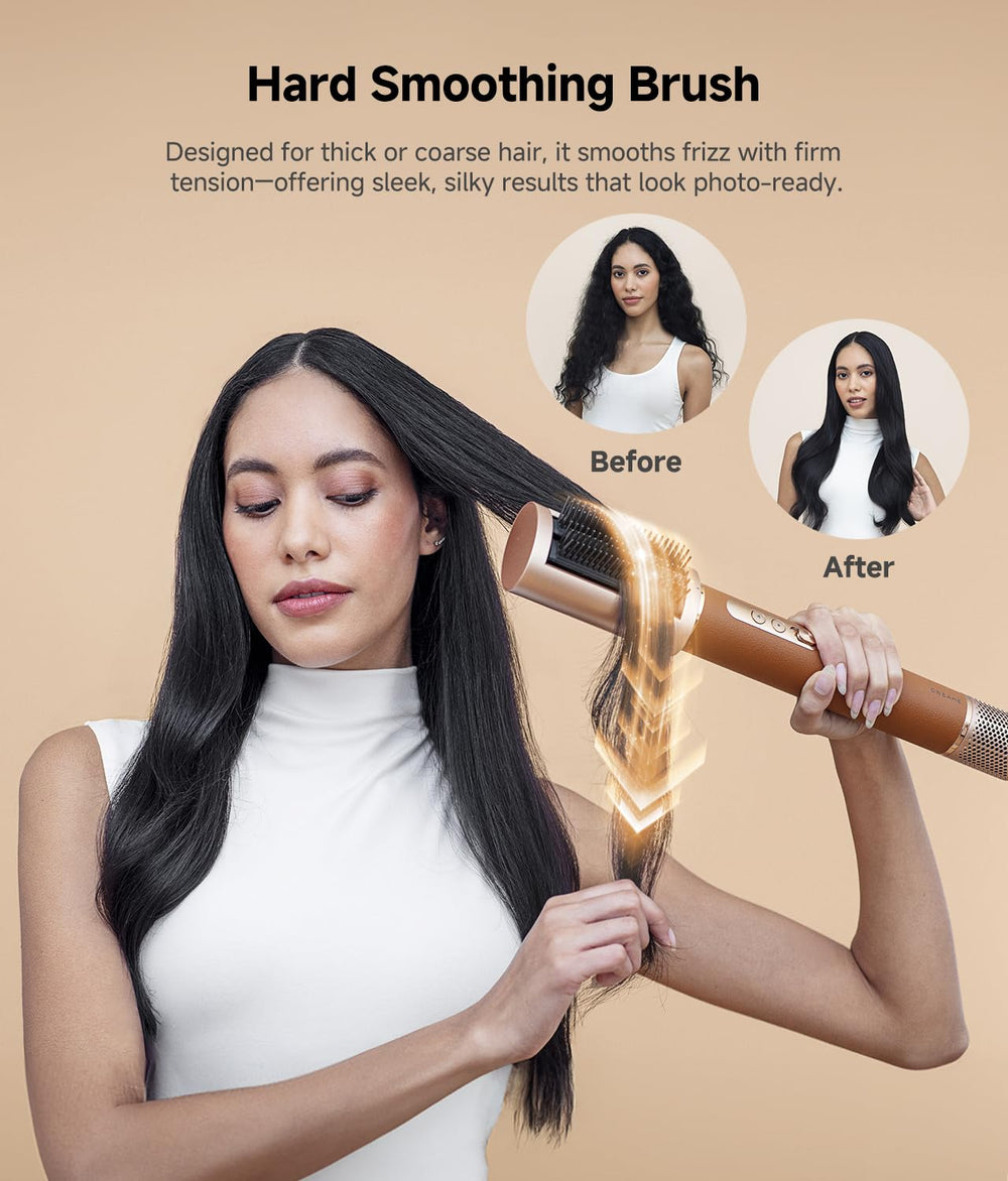 DREAME AirStyle Pro heat distribution close-up highlights even warmth and shine.