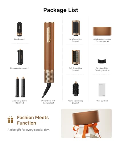 DREAME AirStyle Pro smoothing brush highlights frizz control and shine.