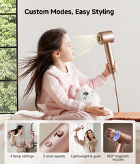 DREAME Hair Glory heat-control sensor protects hair during styling.
