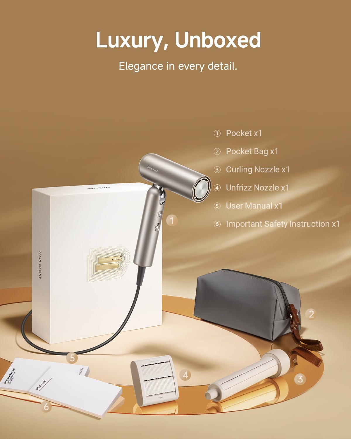DREAME Pocket Hair Dryer delivers quick-dry performance for short hair.