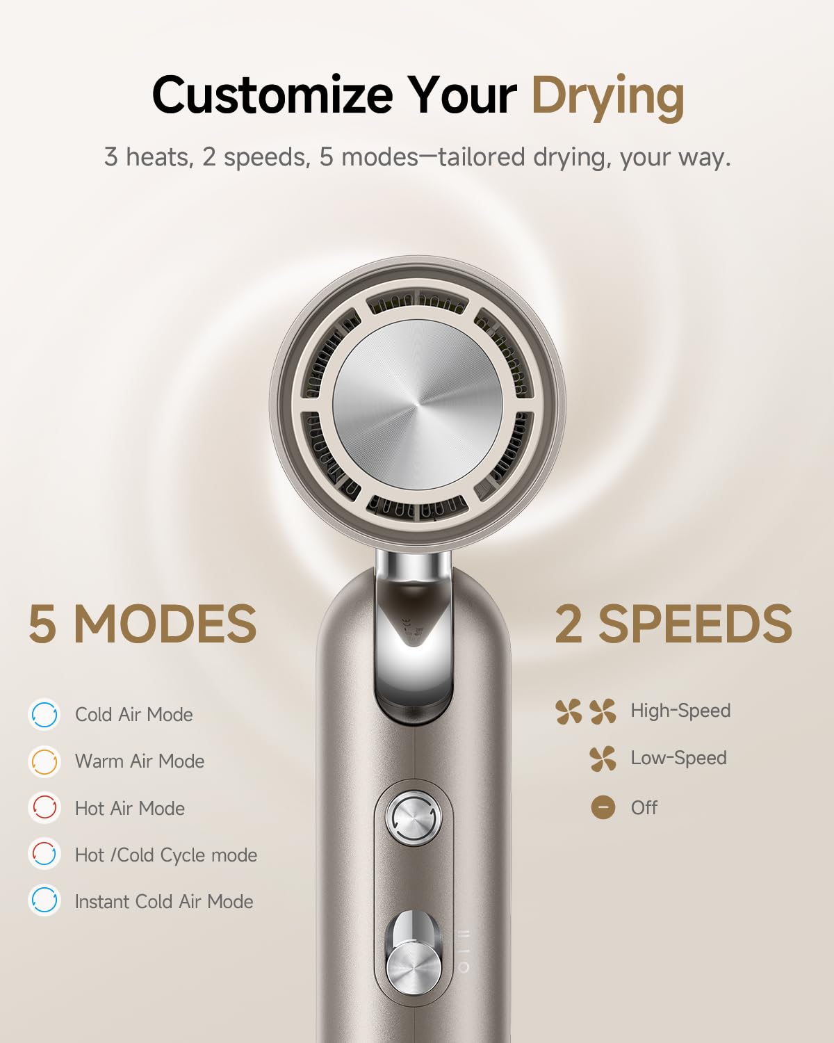 DREAME Pocket Hair Dryer fits in a travel bag for on-the-go styling.