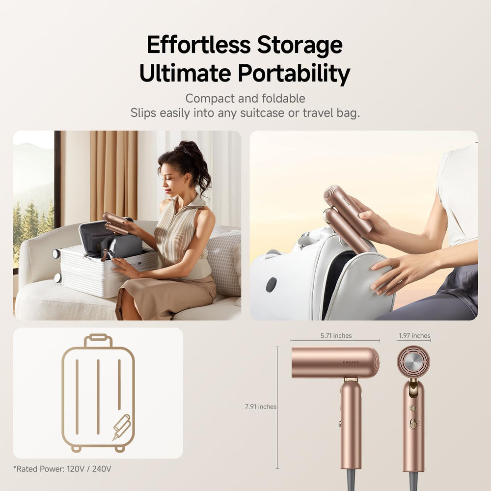 DREAME Pocket Pro with dual voltage for worldwide styling