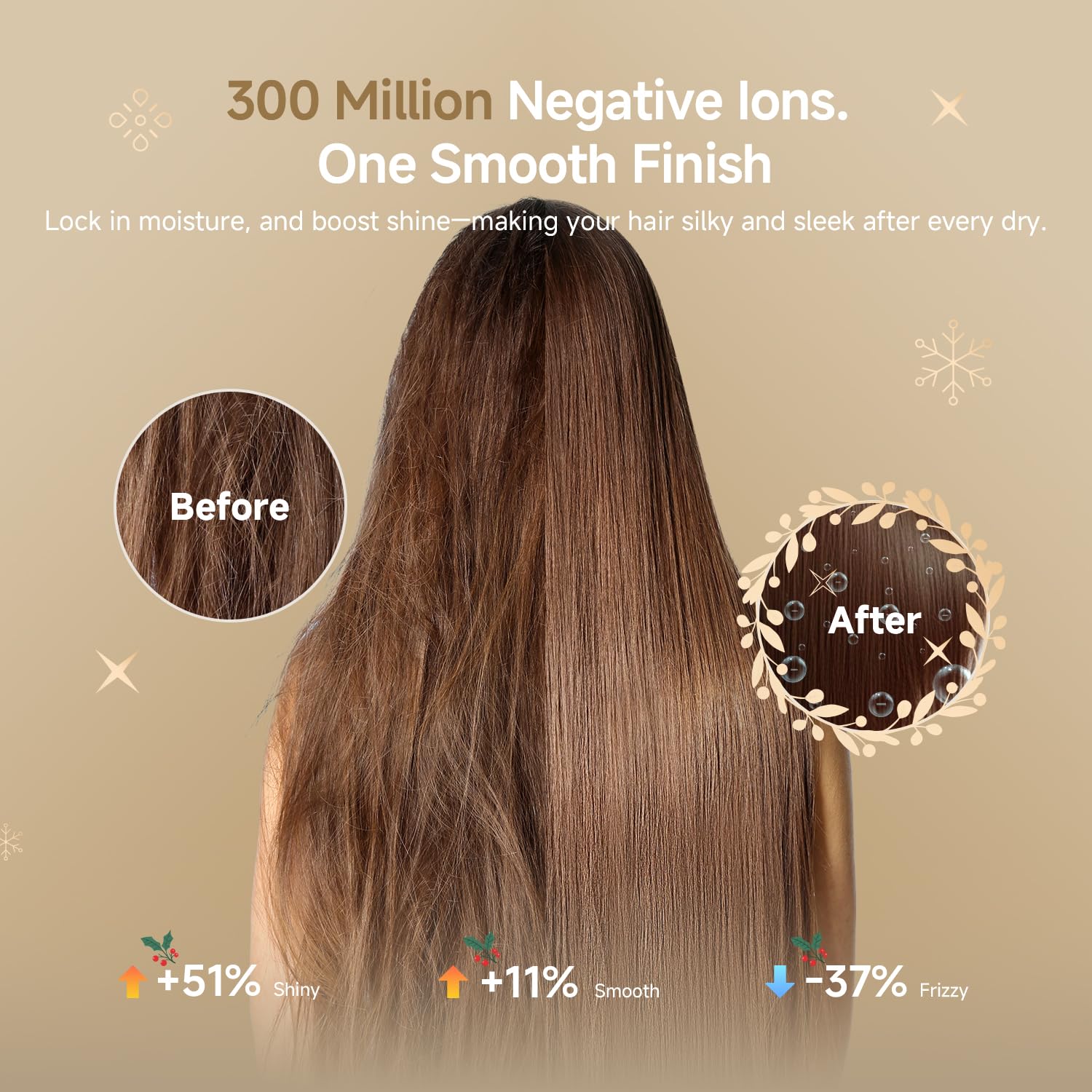 DREAME Pocket Pro airflow velocity close-up emphasizes quick results for shoulder-length hair.