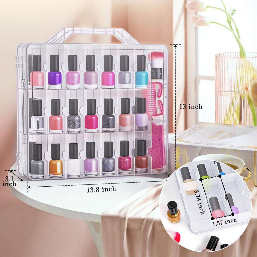 DreamGenius Nail Polish Organizer Nail Tools Storage keeps brushes and clippers neatly organized