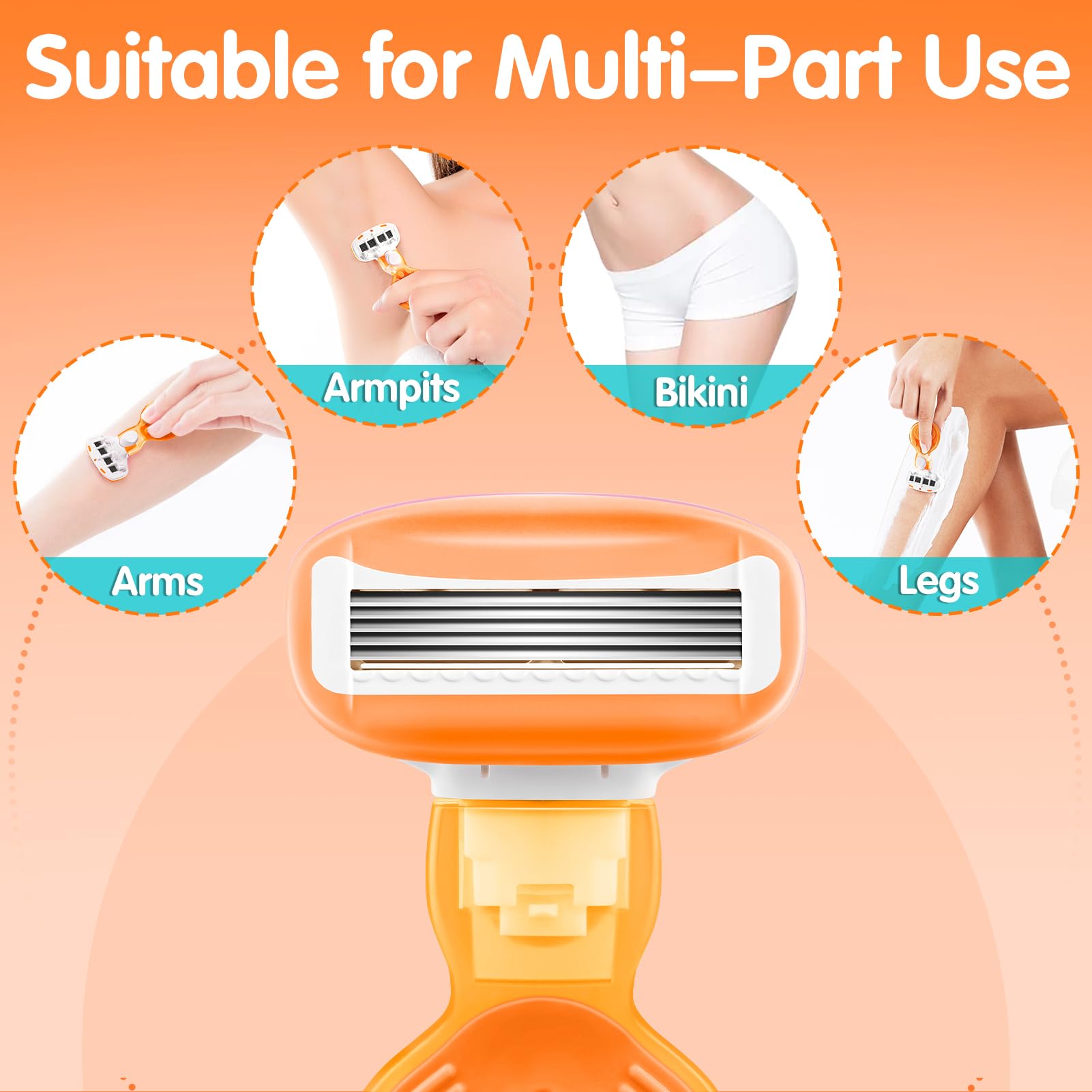 DreamGenius travel-razor-coated-blades emphasizes efficient cutting with coated blades.
