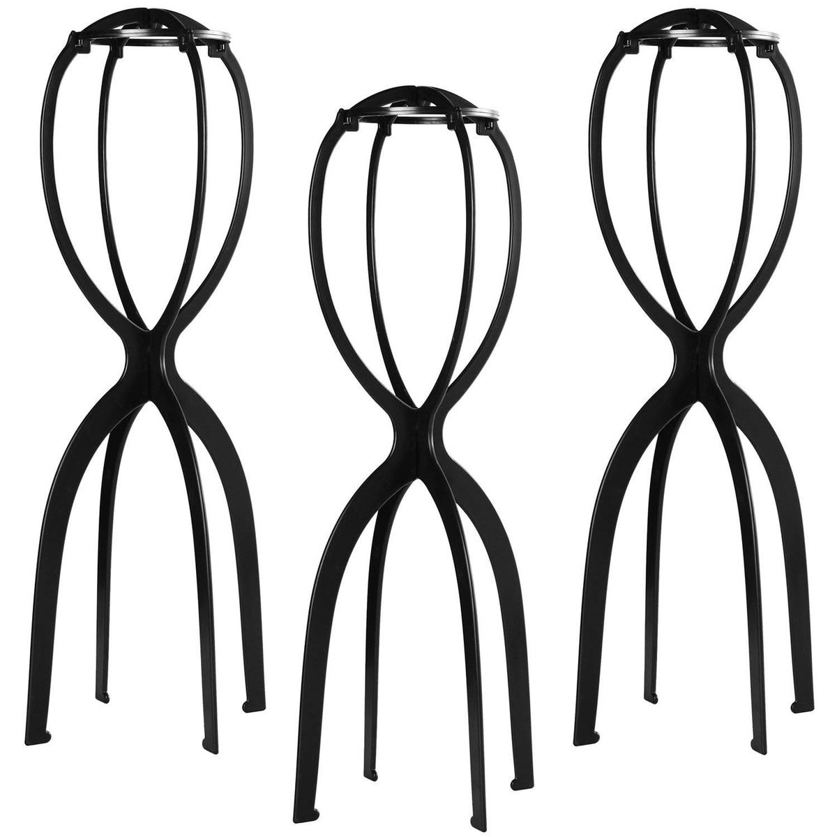 Dreamlover wig stand tall 19.7 inches securely supports long wigs for neat display.