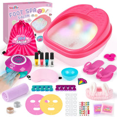 Dreamon Kids Foot Spa rainbow-light creates a calming at-home spa session