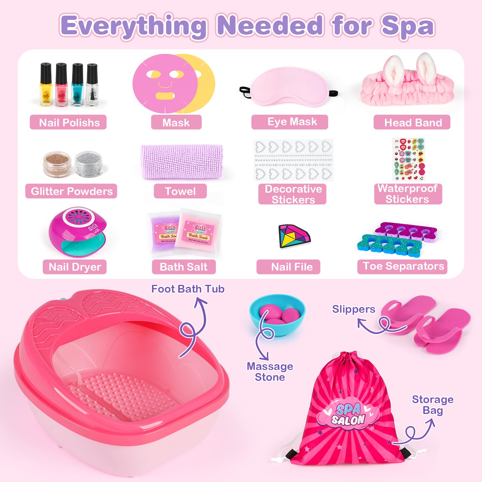 Dreamon Kids Nail Kit vibrant polishes for easy, mess-free nail art