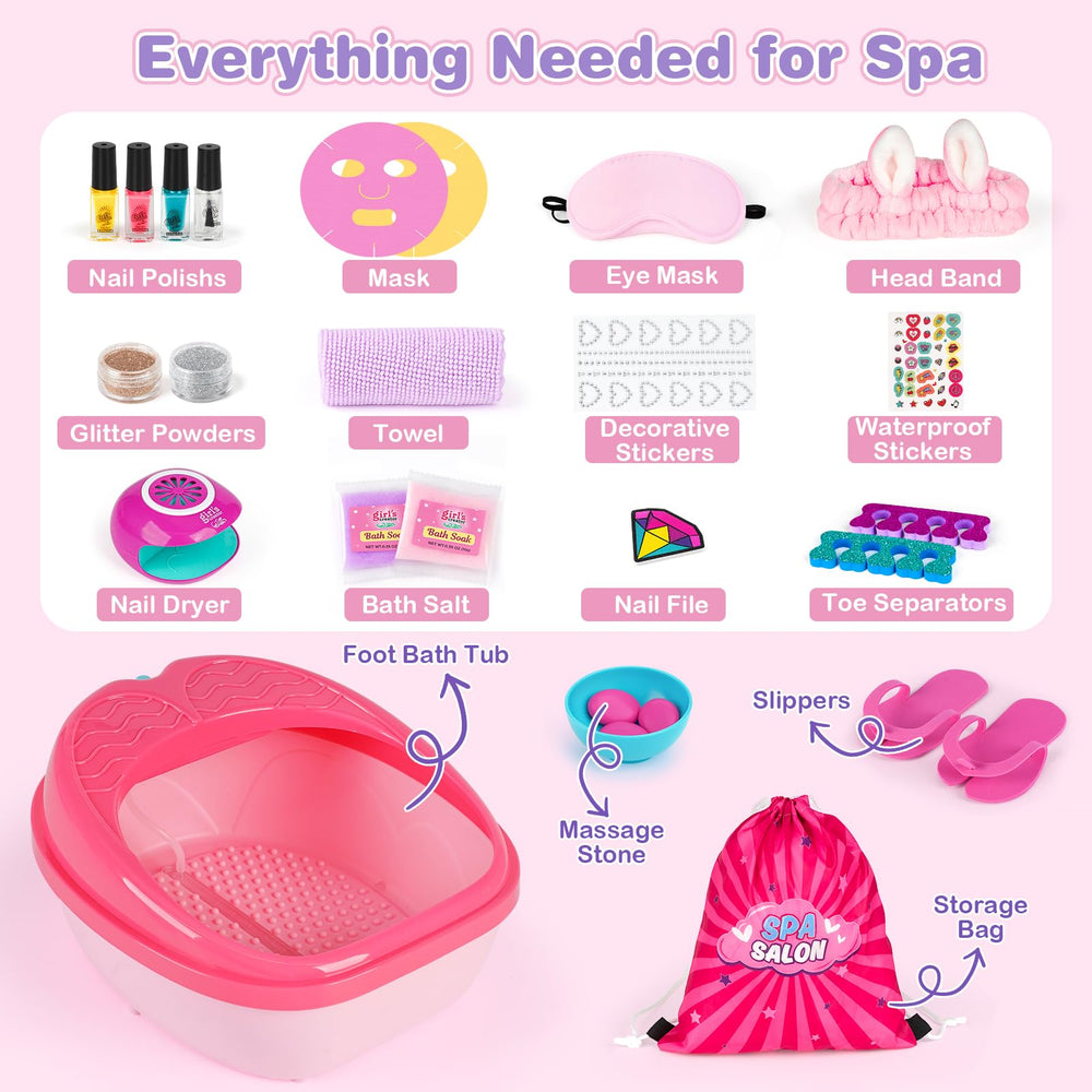 Dreamon Kids Nail Kit vibrant polishes for easy, mess-free nail art
