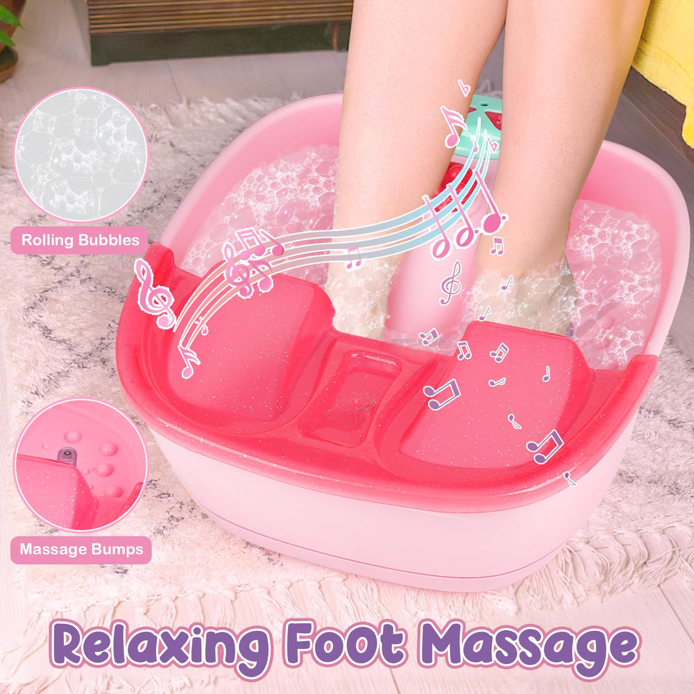 Dreamon Kids Spa Bubbles and Music create a calm, immersive home spa.