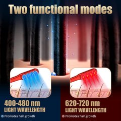DREWALA Laser Hair Growth Comb side view showing ergonomic grip for comfortable use.