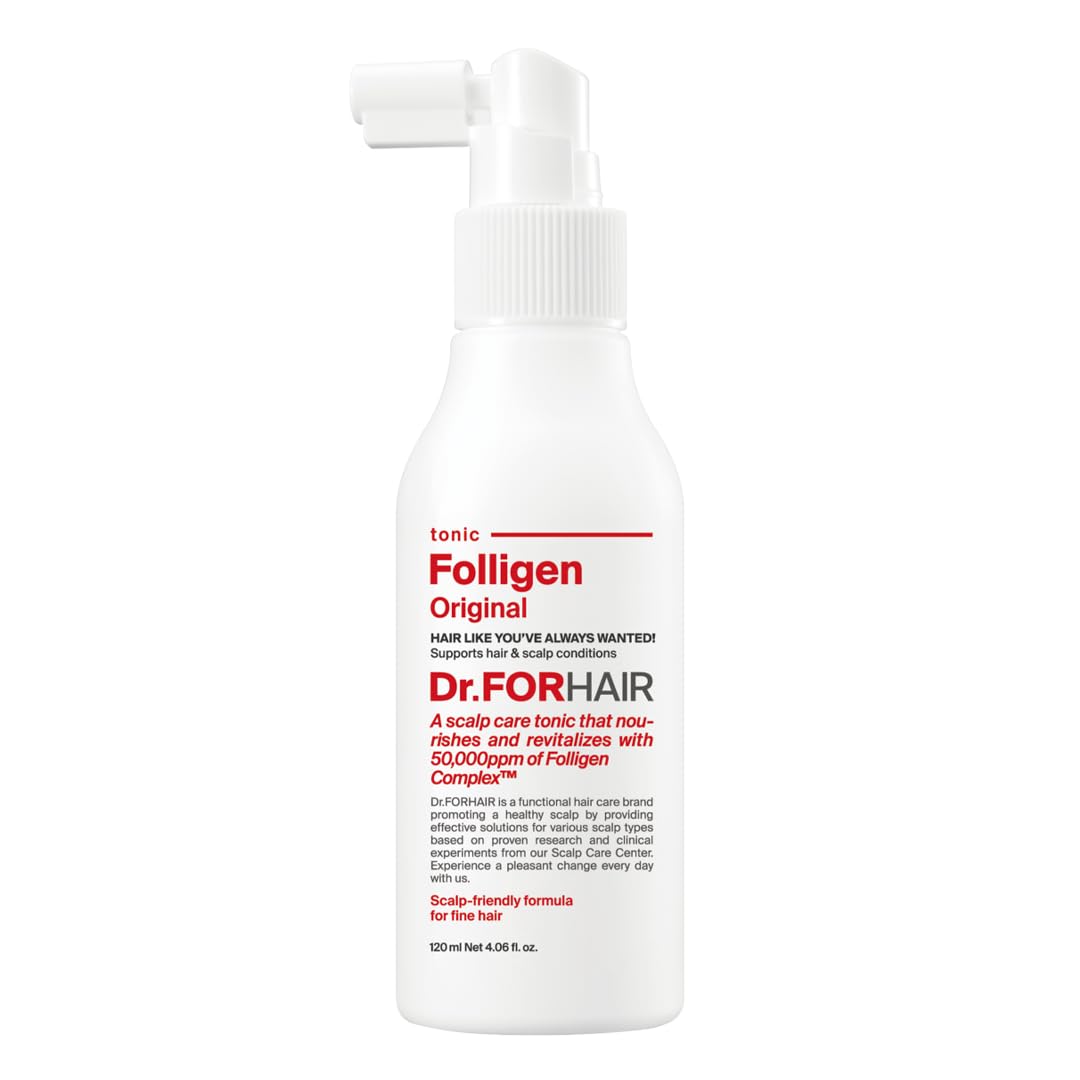 DR.FORHAIR Folligen Tonic bottle front for daily scalp nourishment.