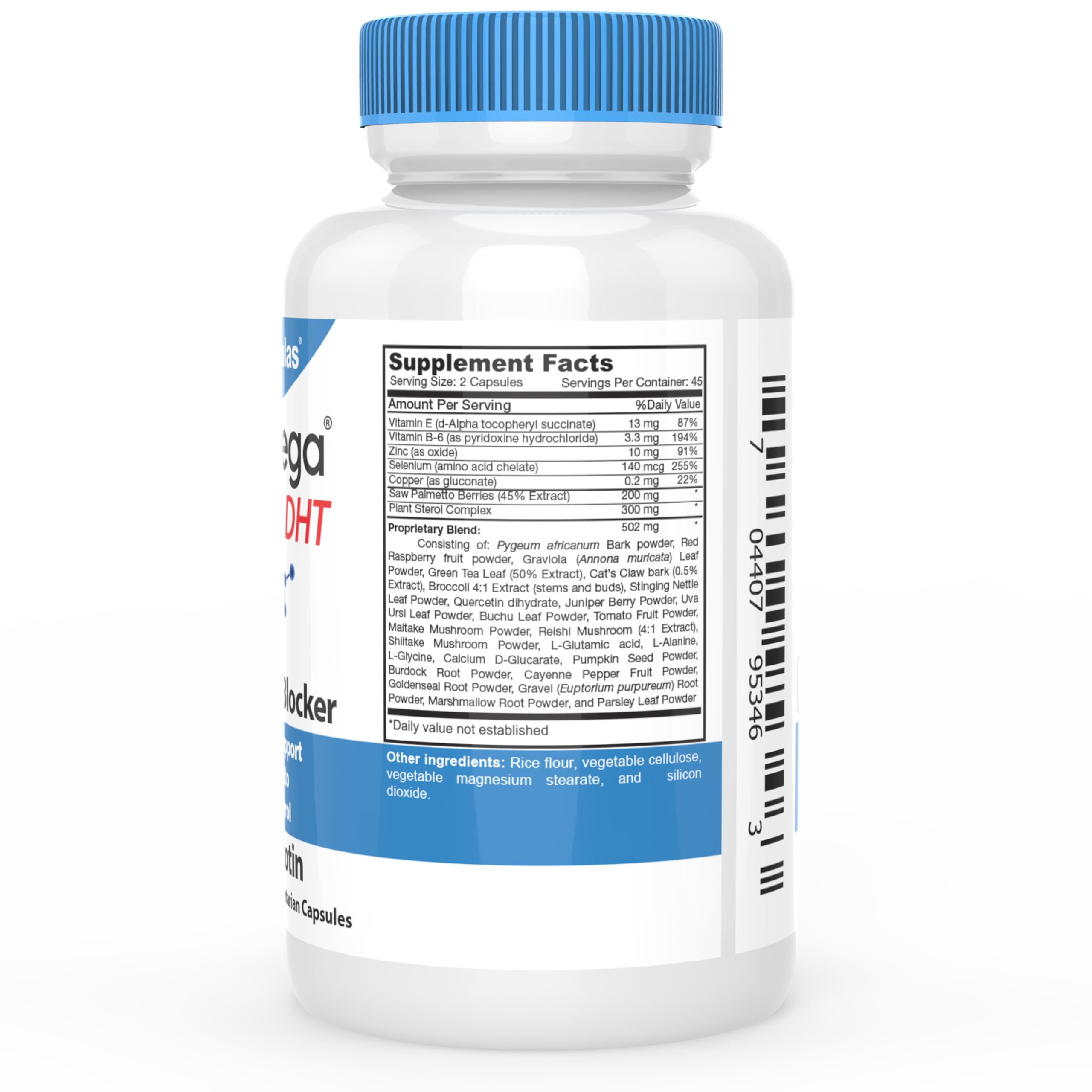 DrFormulas HairOmega capsules close-up for DHT support and hair health