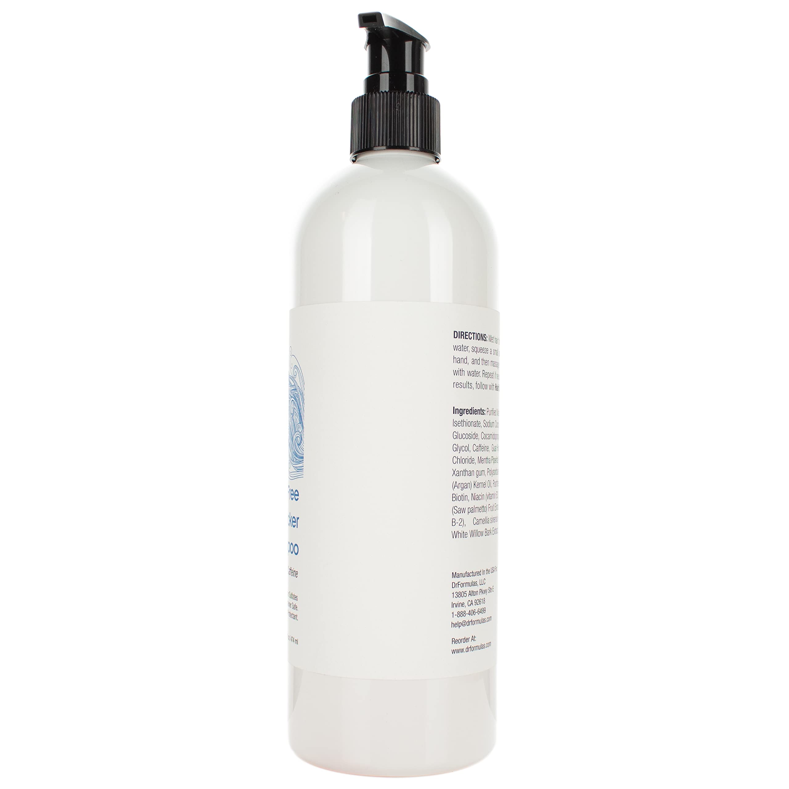 DrFormulas HairOmega shampoo lather close-up demonstrating cleansing action and aroma
