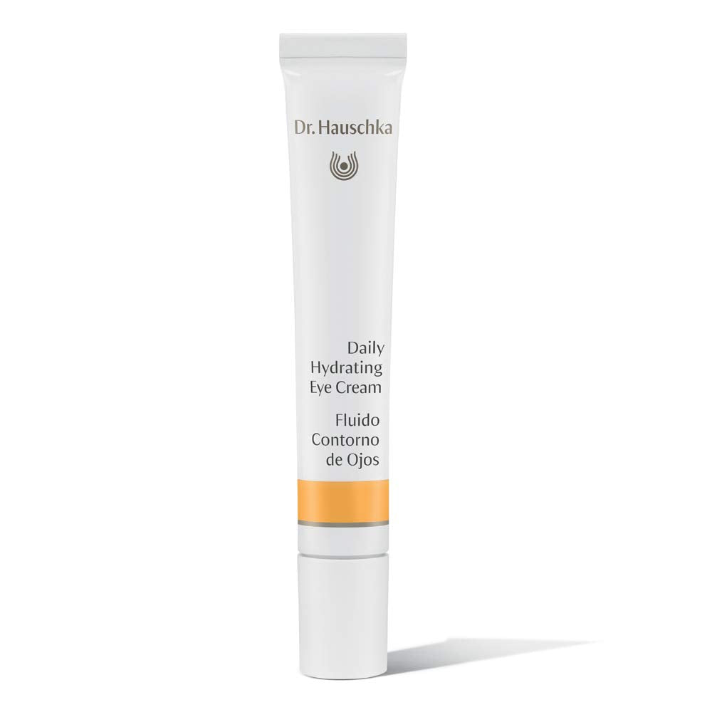 Dr. Hauschka Daily Hydrating Eye Cream jar close-up showing gentle hydration around the eyes.