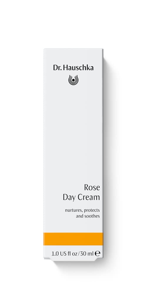 Dr. Hauschka Rose Day Cream applied to face, neck, and décolleté.