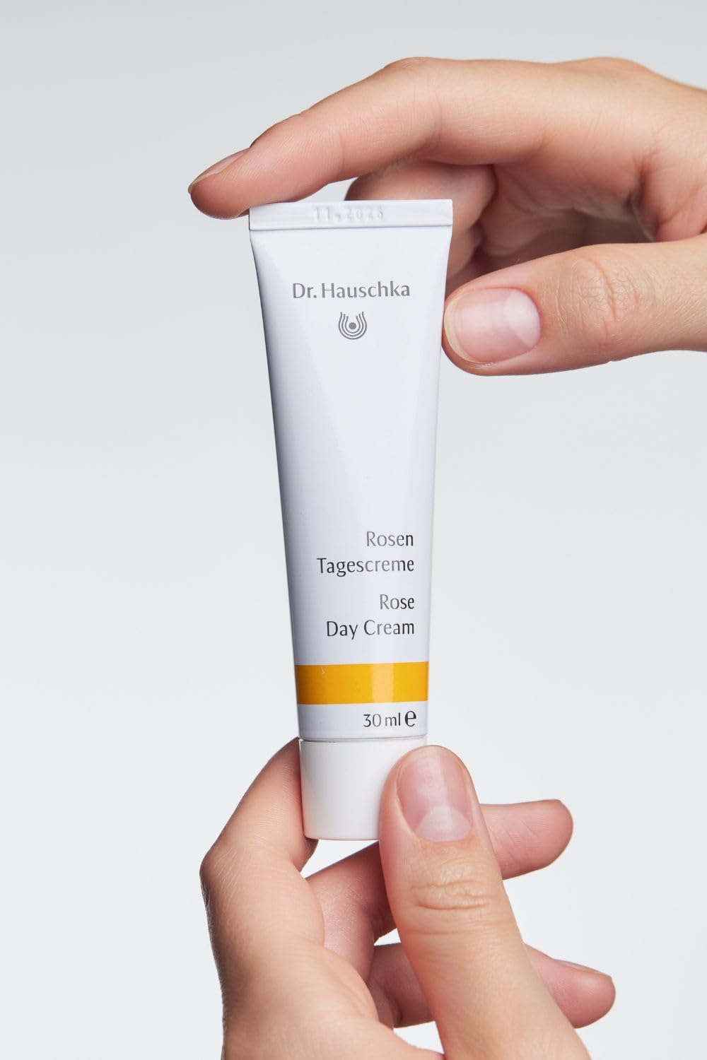 Dr. Hauschka Rose Day Cream enriched with shea butter and avocado oil supports nourishment.
