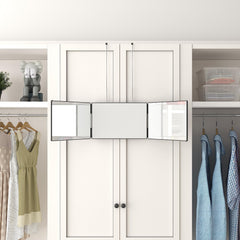 Dripex 3 Way Mirror side view shows compact profile for vanity or bedside use