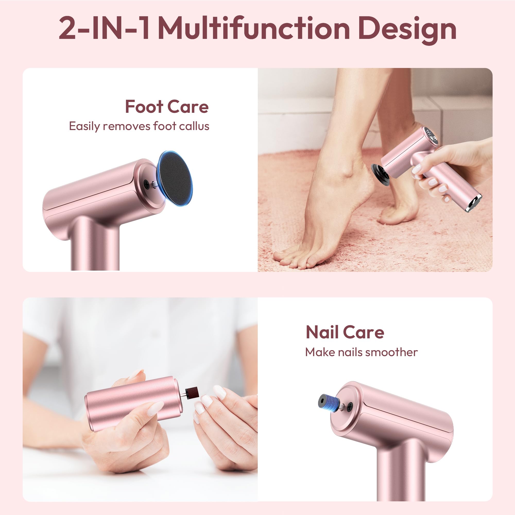 Drivox foot callus remover close-up highlights ergonomic grip and comfortable handling