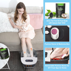 Drizo infrared light highlights spa for enhanced relaxation during foot soak