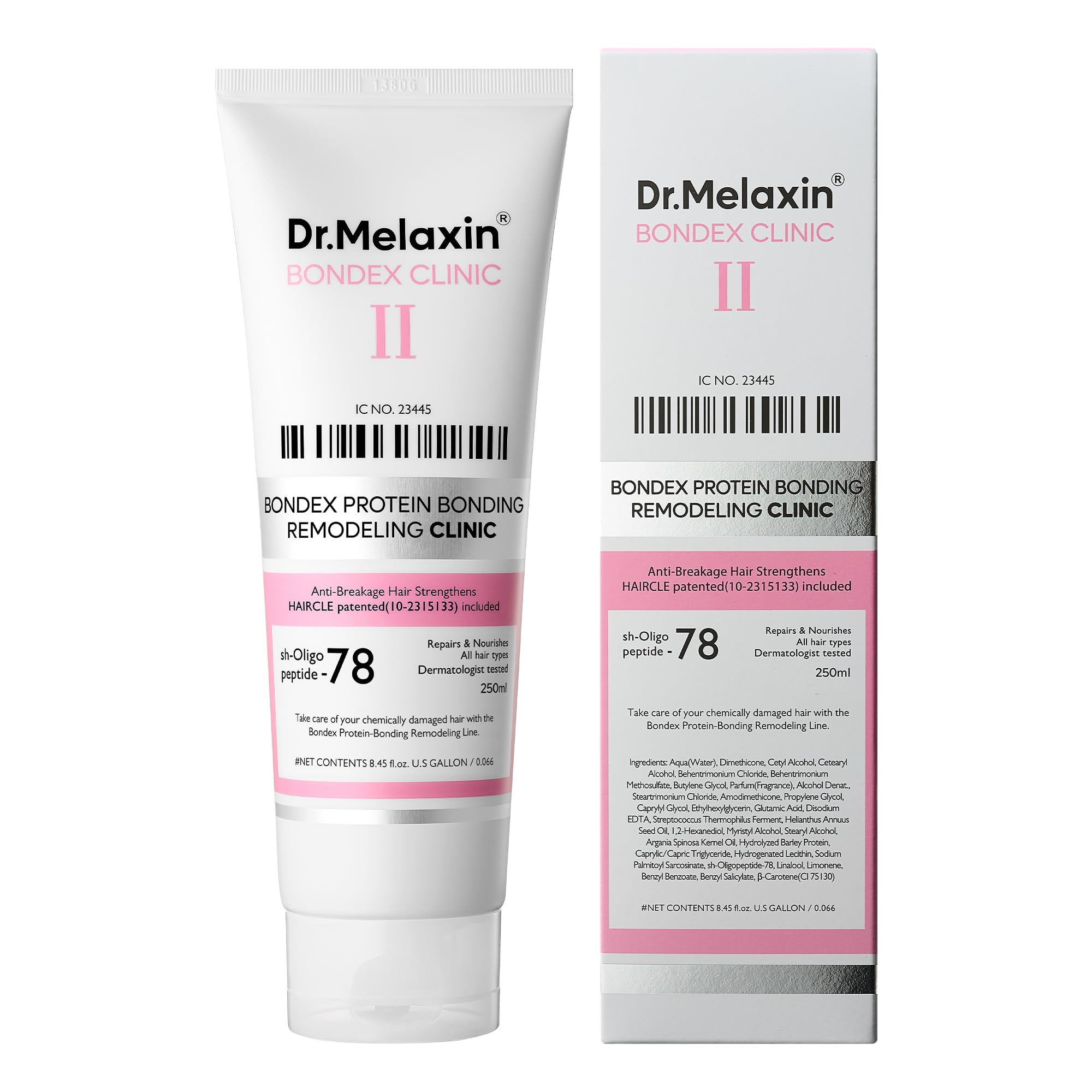 Dr.Melaxin Bondex frizz-tamed hair shows managed texture and softness