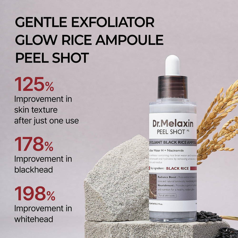 Closeup of the ampoule applying texture; silky formula for comfortable use.