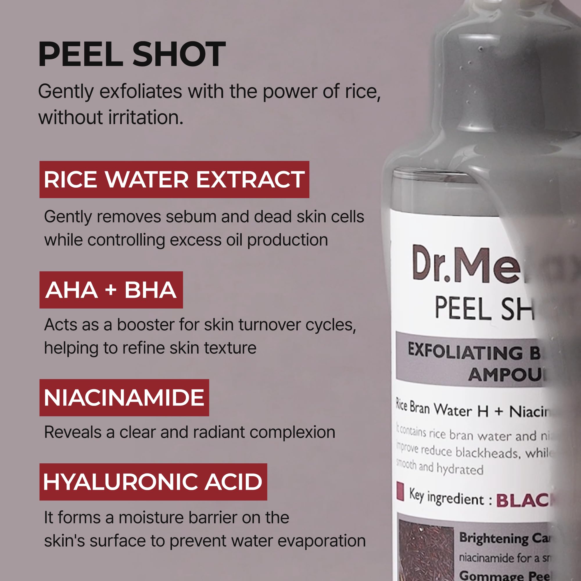 Deep pore care focus image hints refined pores.