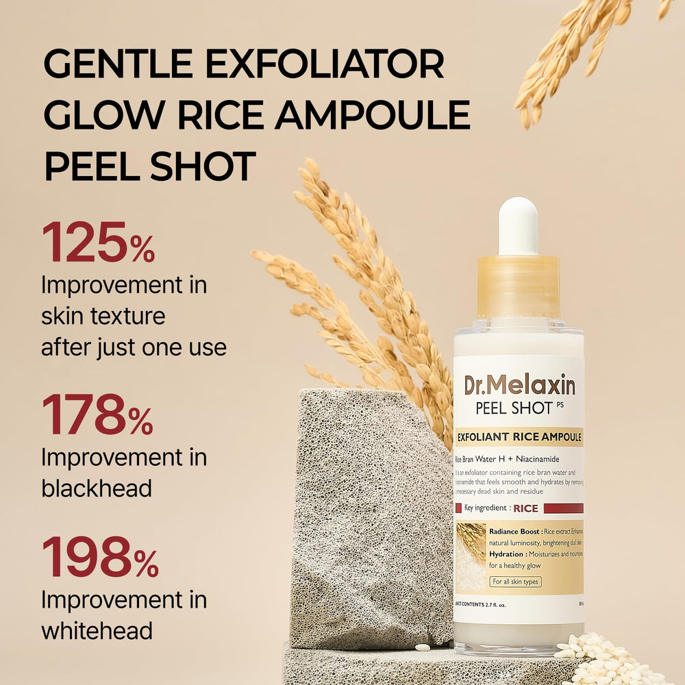 Dr.Melaxin Peel Shot Glow being applied to the face