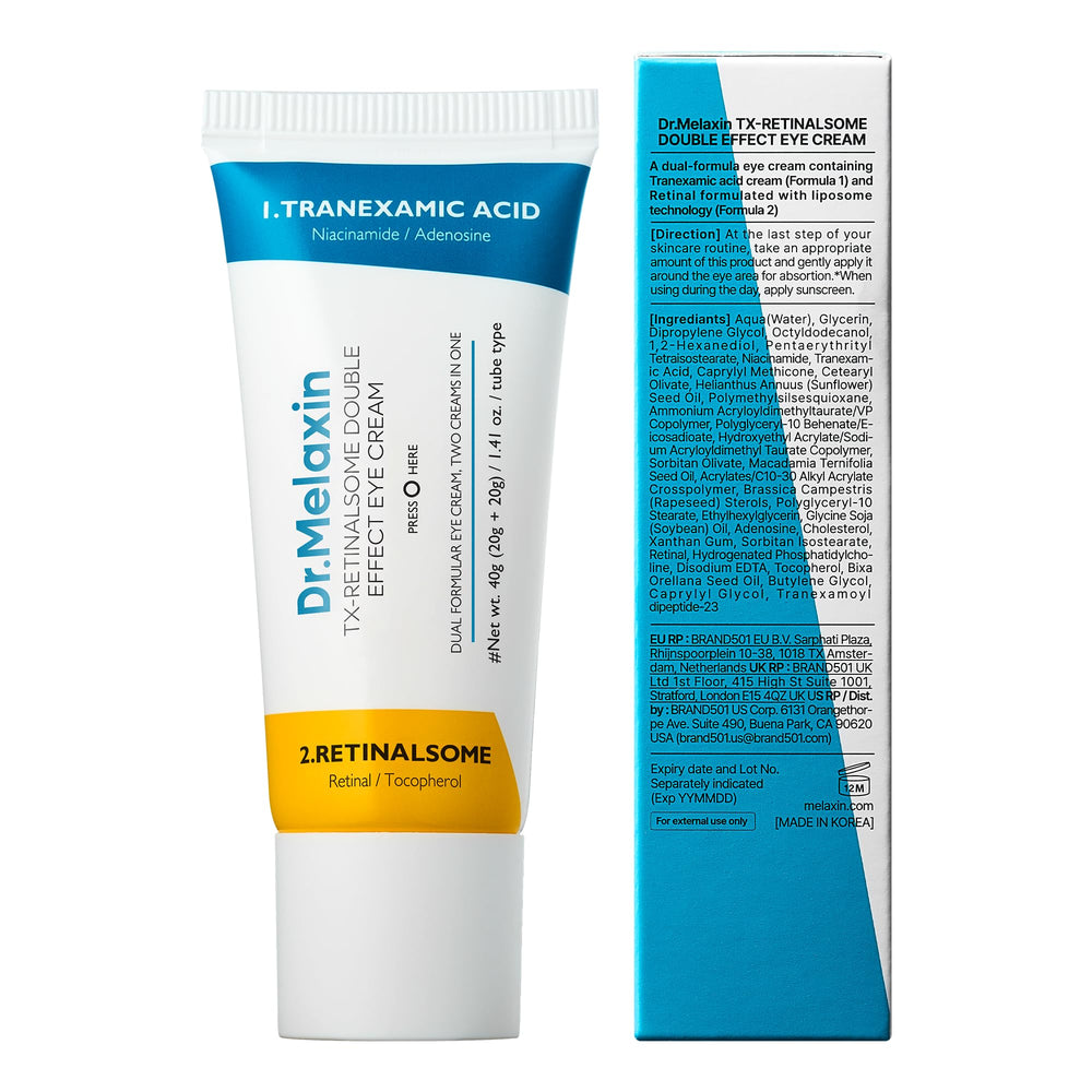 Dr.Melaxin TX texture swirl sample emphasizes creamy feel.