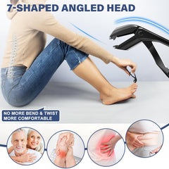 DRMODE angled head nail clipper offers clear visibility for precise trims.