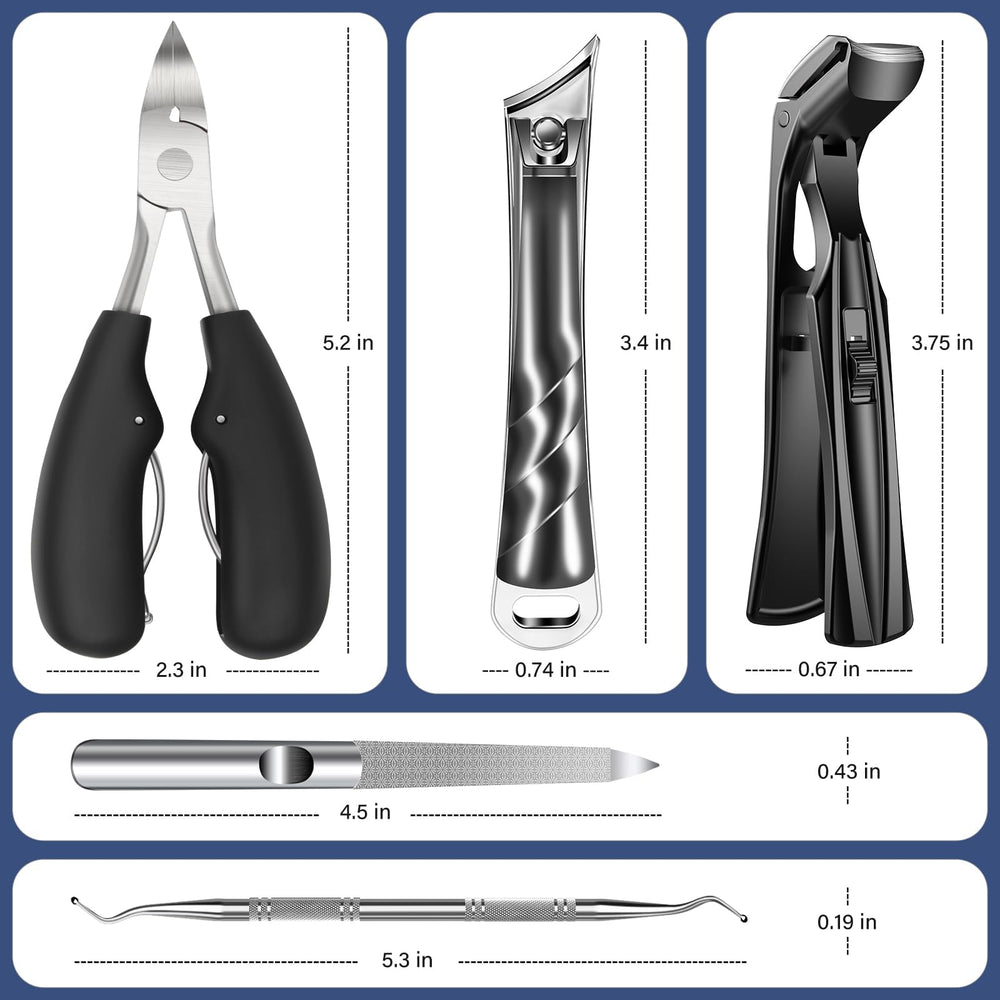 DRMODE ergonomic grip nail clipper reduces effort with non-slip texture.