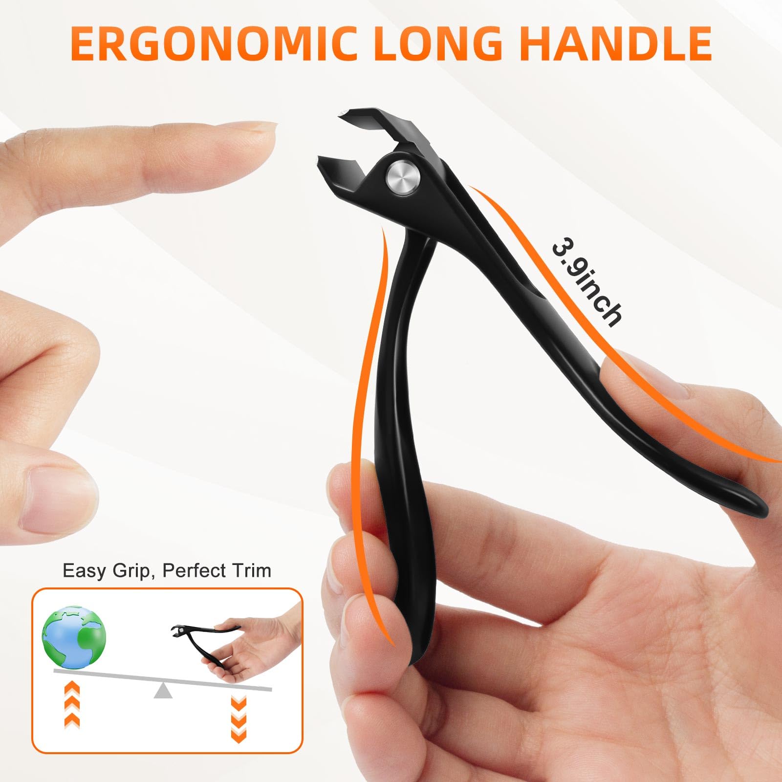 DRMODE stainless steel toenail clippers resist rust for durability