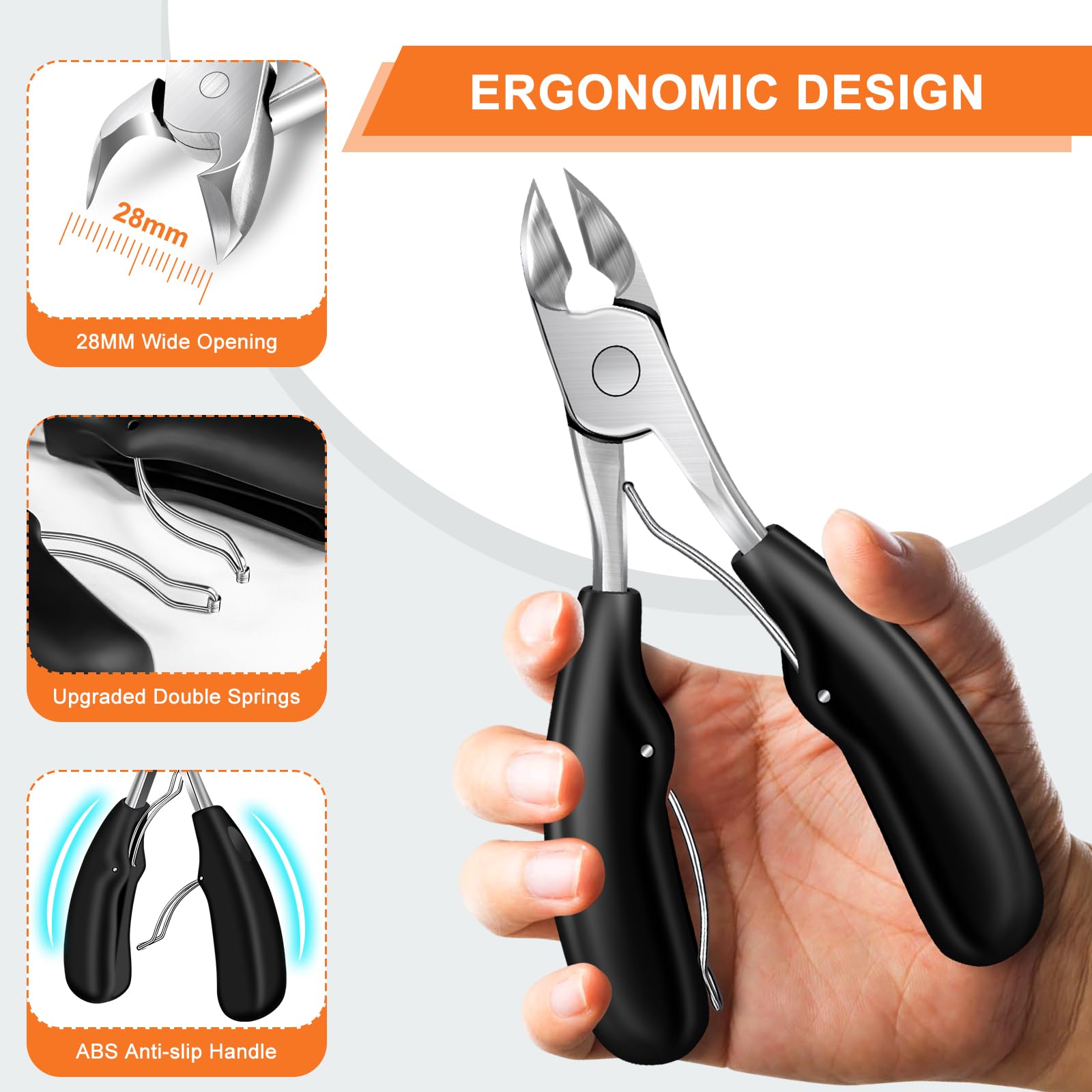DRMODE clippers featuring catcher design to keep nails contained