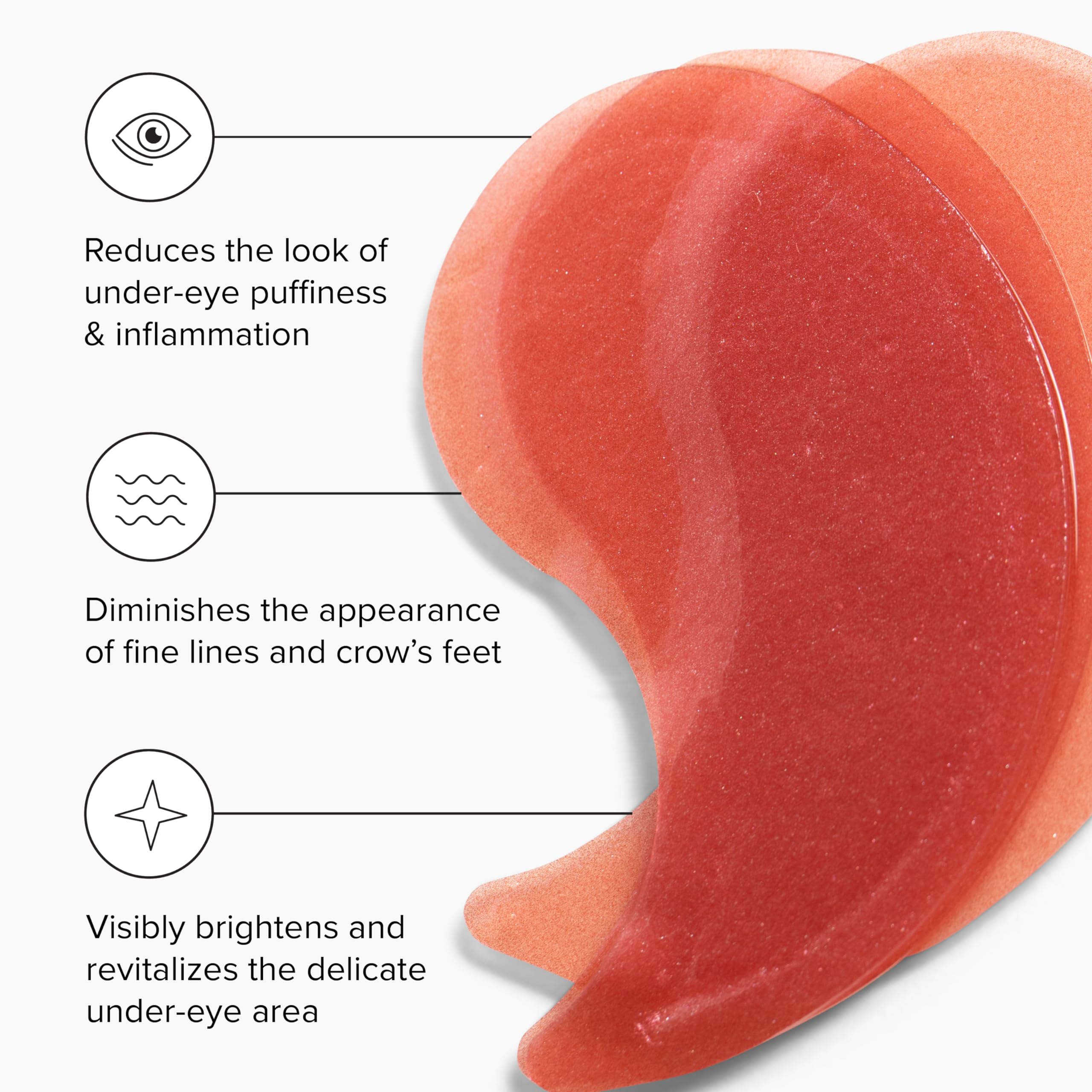 DRMTLGY Brightening Eye Masks close-up with hyaluronic acid for hydration.