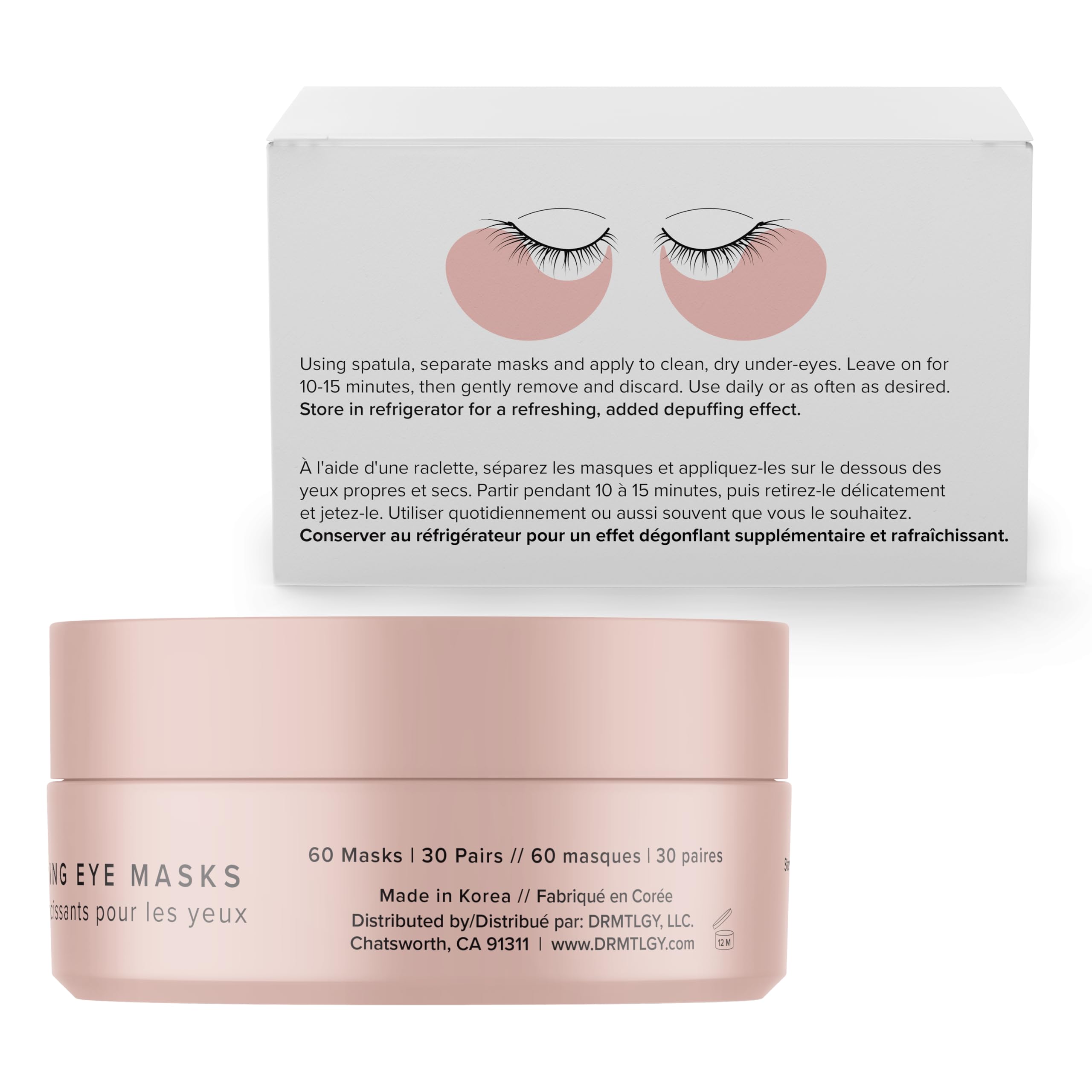 DRMTLGY Brightening Eye Masks cruelty-free formula loved by many.