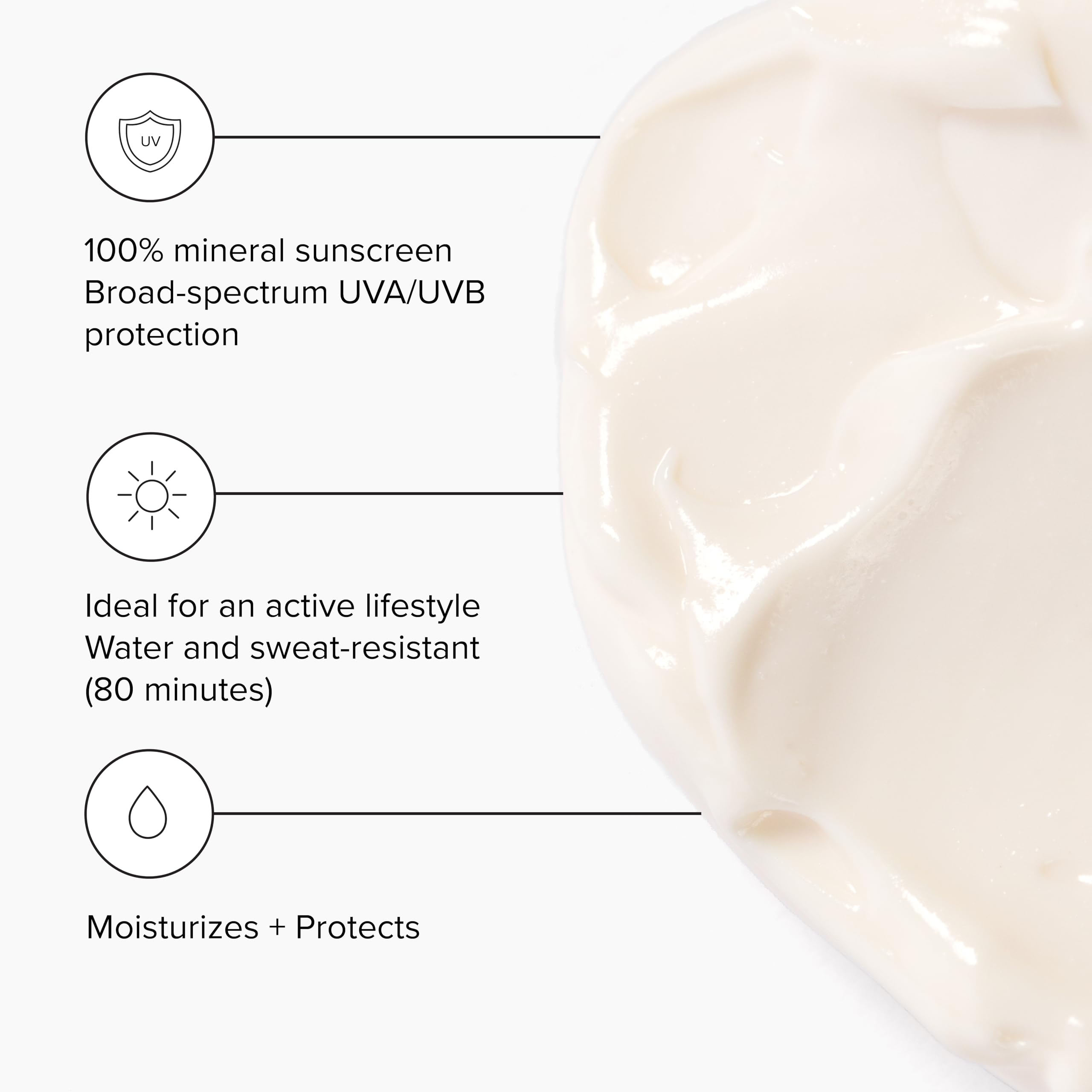 DRMTLGY Day Dream sunscreen application on face with quick absorption and no white cast