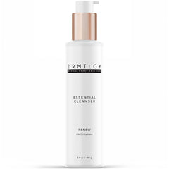 DRMTLGY essential cleanser bottle pump for daily cleansing with gentle hydration.