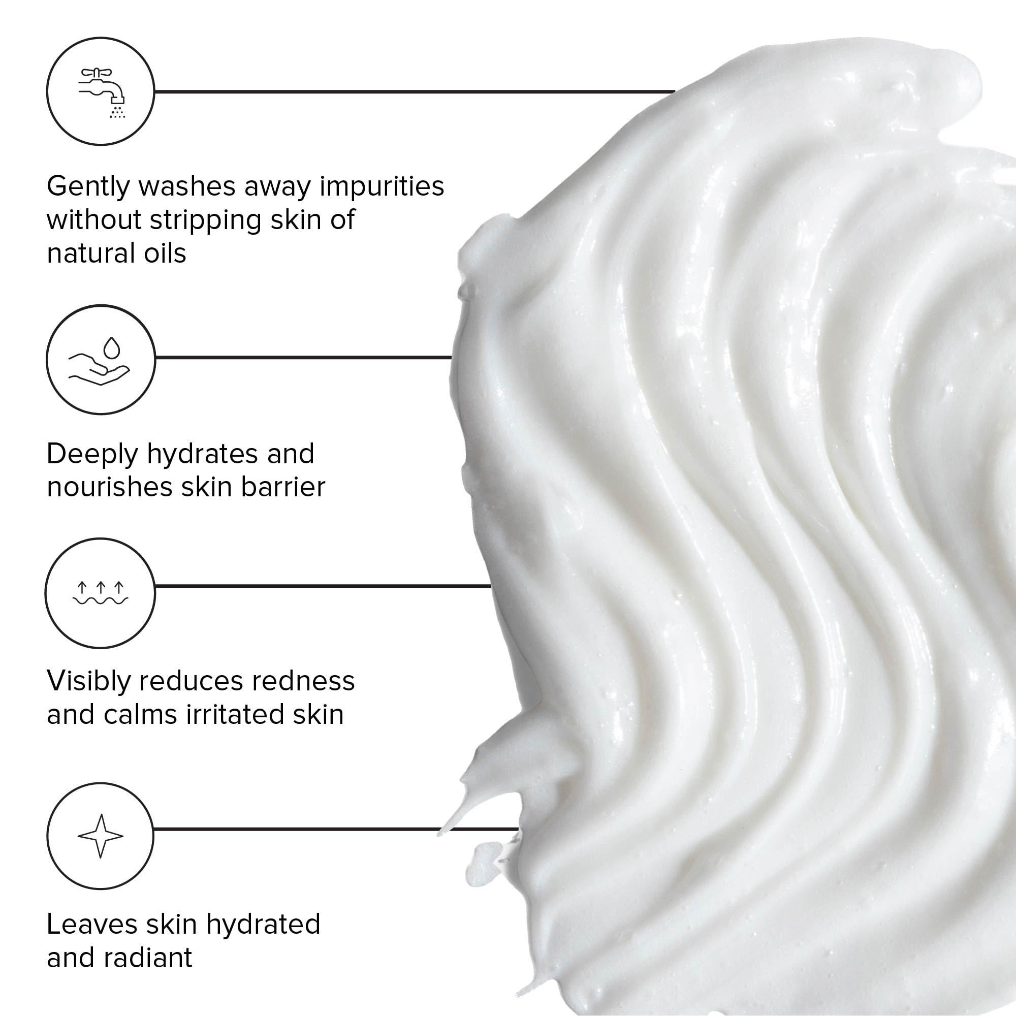 DRMTLGY gOAT Cleanser creamy milk texture for gentle cleansing