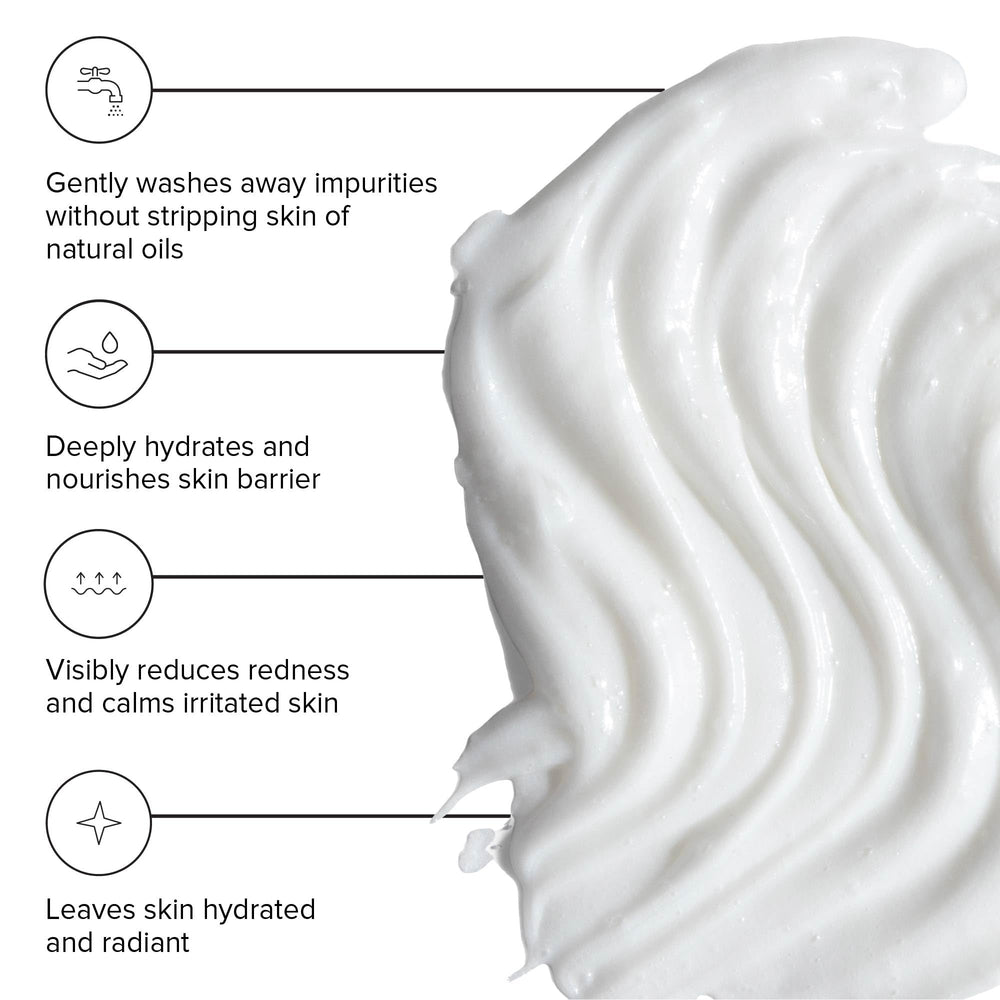 DRMTLGY gOAT Cleanser creamy milk texture for gentle cleansing