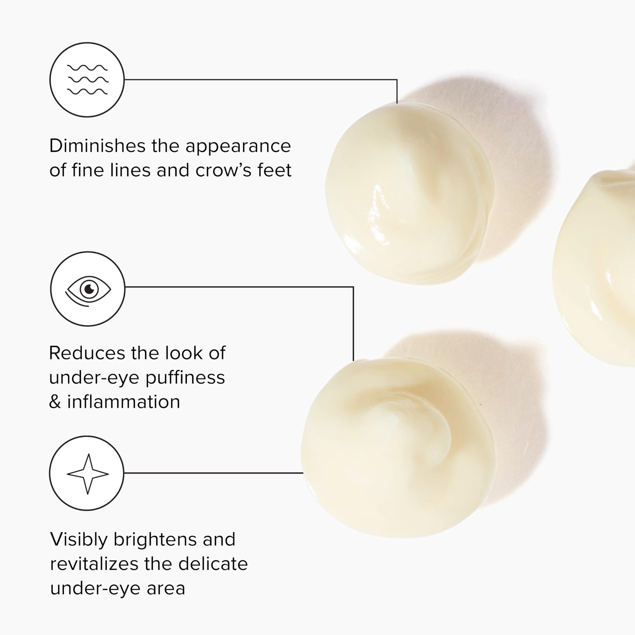 DRMTLGY HPR Eye Cream tube closeup highlighting a lightweight, non-greasy formula for delicate skin.