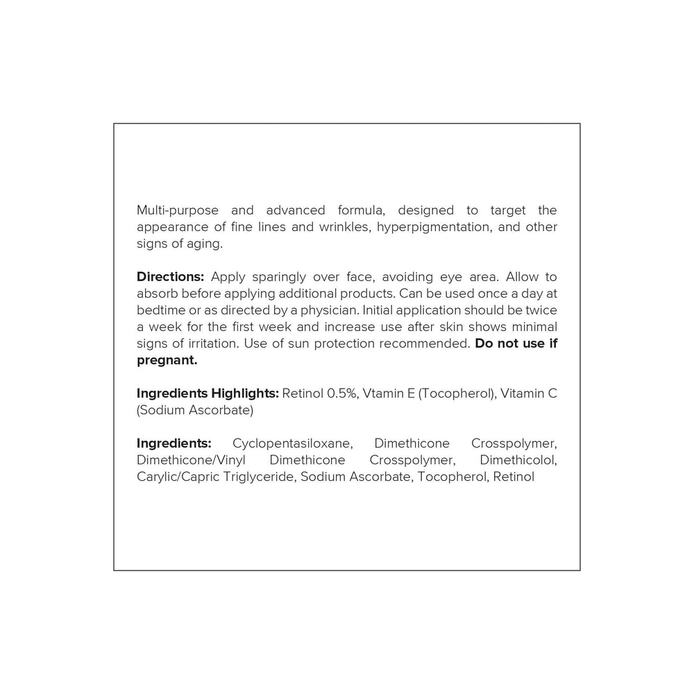 DRMTLGY ingredients closeup features vitamin C and vitamin E