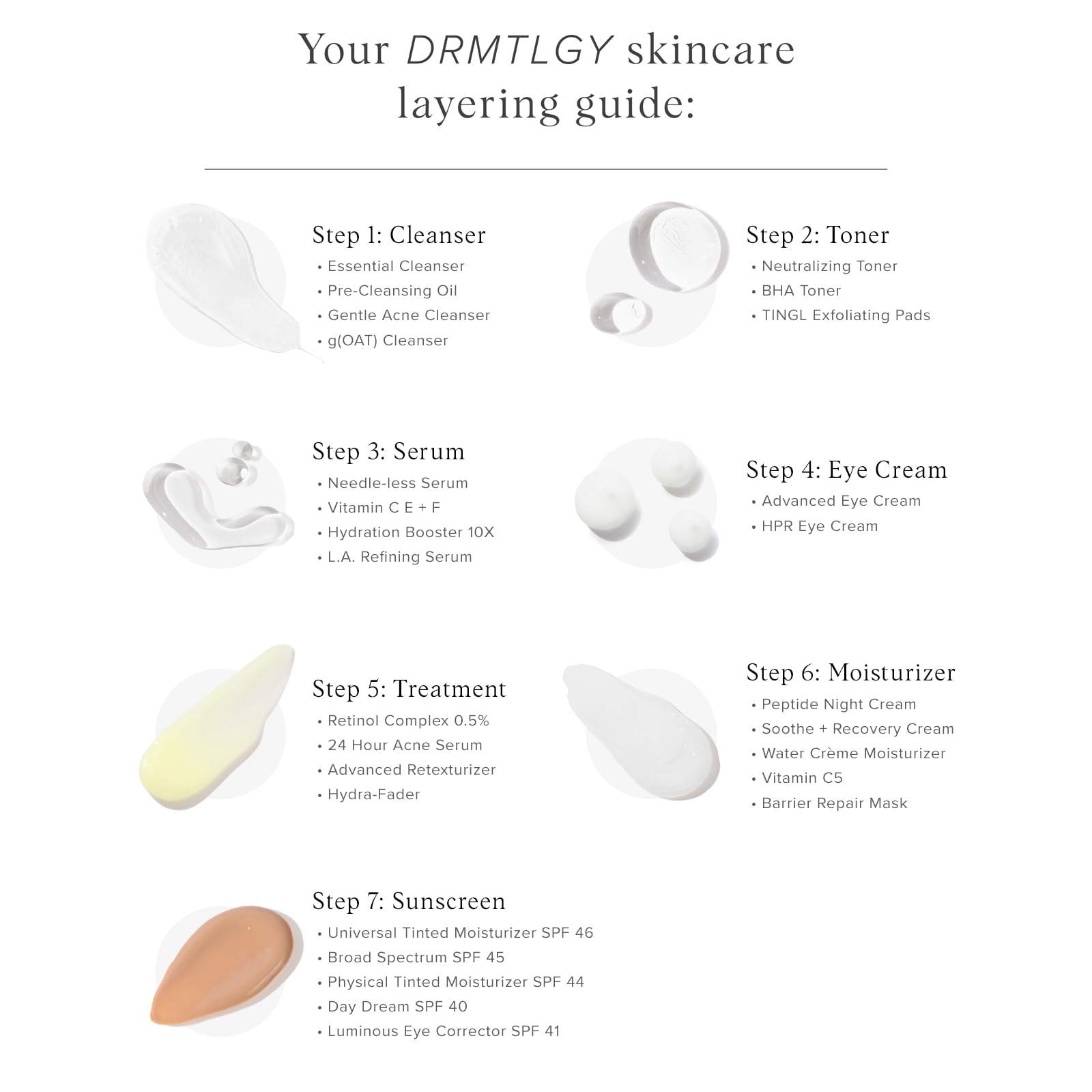 DRMTLGY made-in-usa label signals clean, USA-made skincare.
