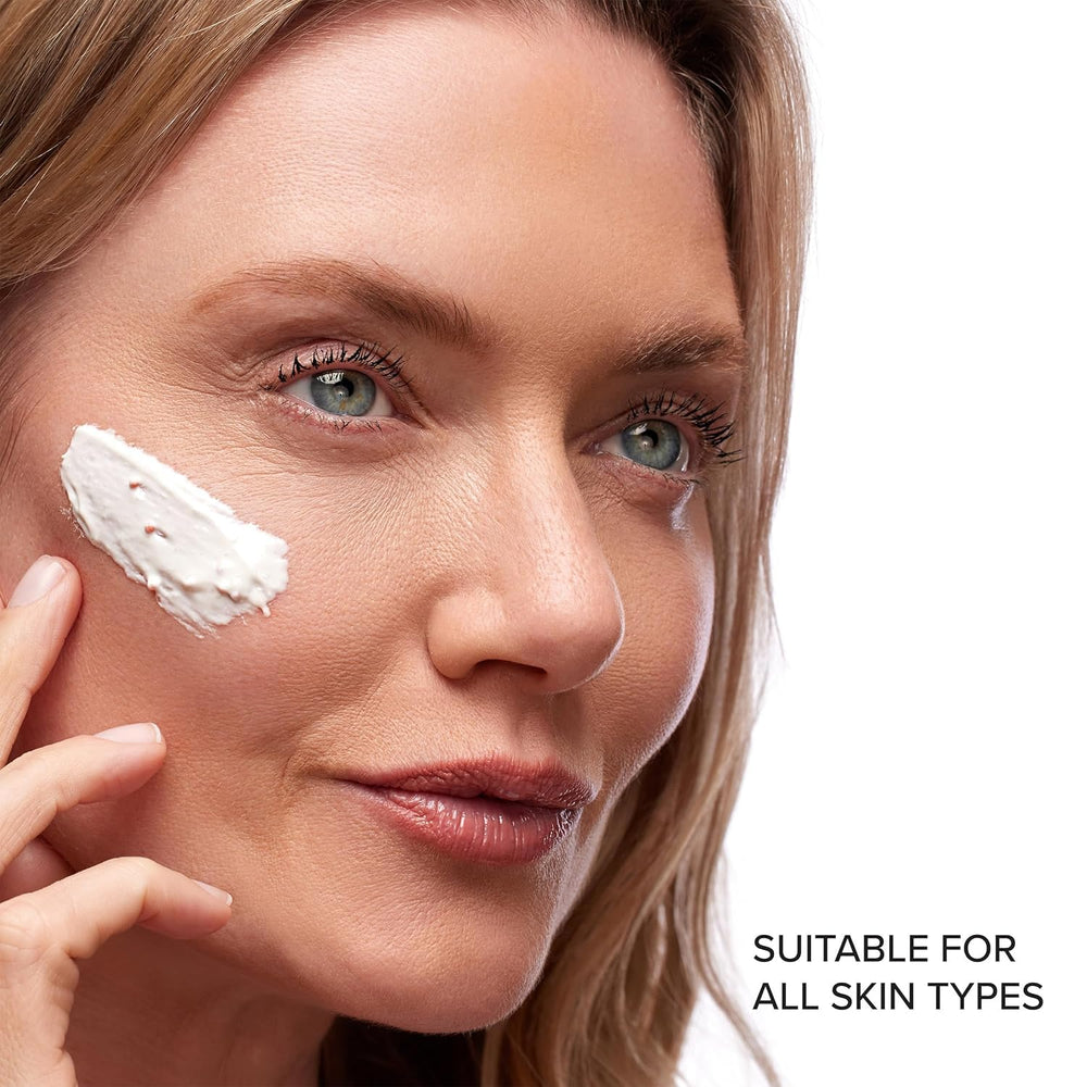 DRMTLGY mask application on skin demonstrates even spreading and comforting feel.