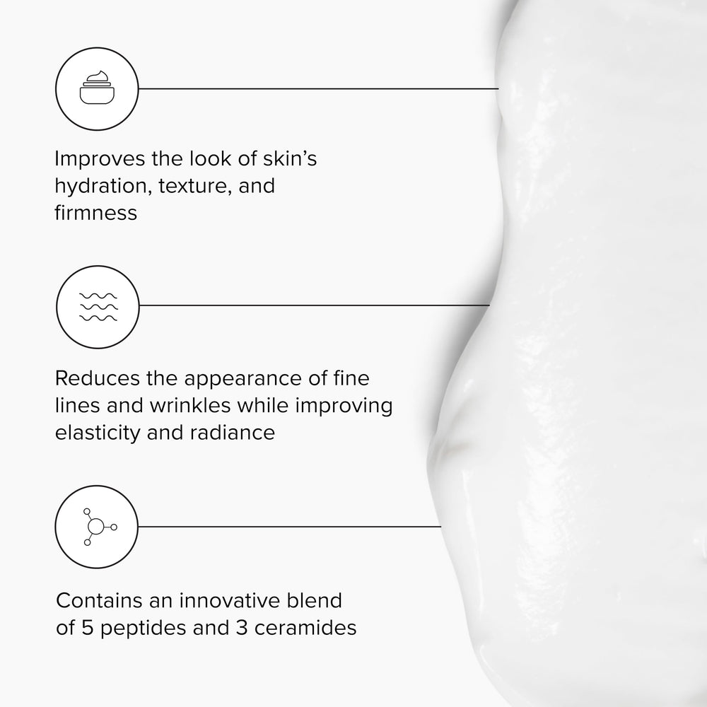 DRMTLGY Peptide Night Cream packaging highlighting fragrance-free formula