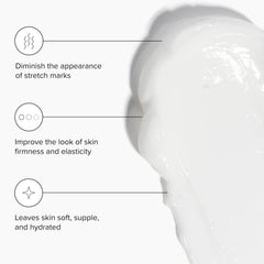 DRMTLGY retinol body lotion texture swatch reveals creamy hydration