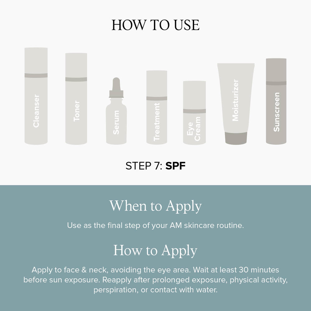 DRMTLGY clear sunscreen applied for a sheer, lightweight finish.