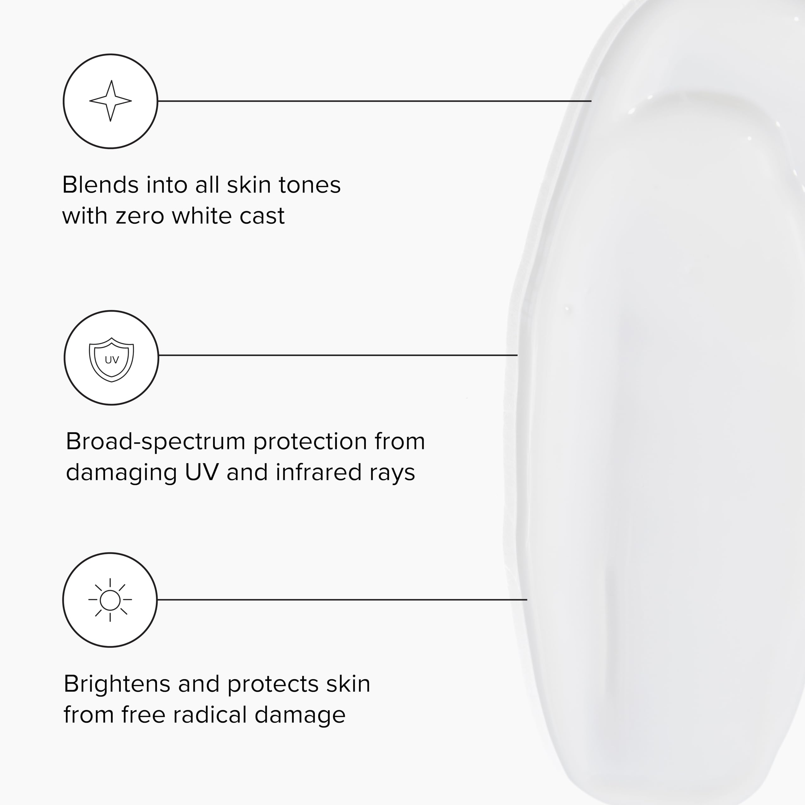 DRMTLGY SPF45 pump bottle enabling easy, mess-free application.